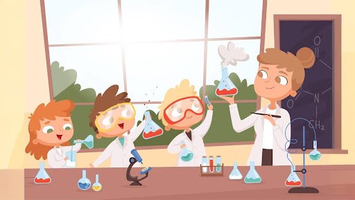 Students performing Hands on experiments